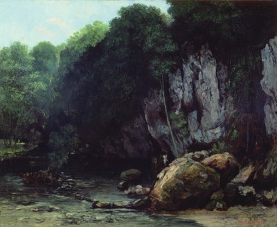 The Stream from the Black Cavern by Gustave Courbet